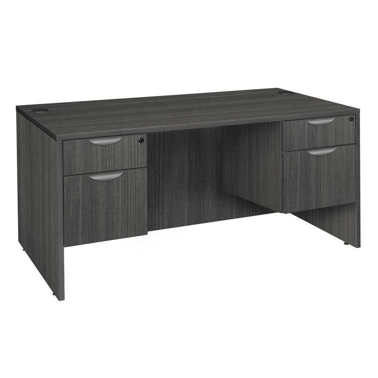Regency Legacy Office Desk with Double Pedestal Drawer Unit Wayfair